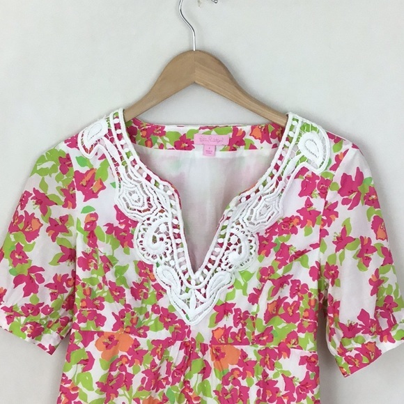 LILLY PULITZER Floral Pinch Print Dress - Picture 2 of 11